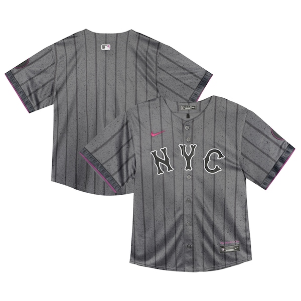New York Mets Nike Toddler City Connect Team Limited Jersey - Gray