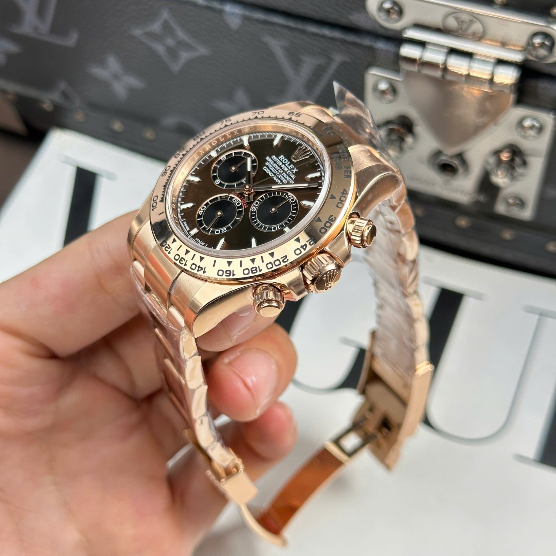 Rolex Daytona 126508 RG Plated Chocolate Dial 40mm Oyster Super Clone