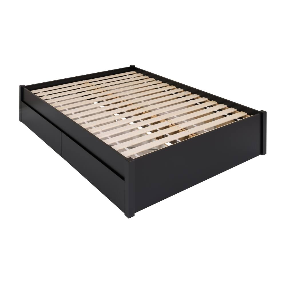 Prepac 4-Drawer 4-Post Platform Queen Bed