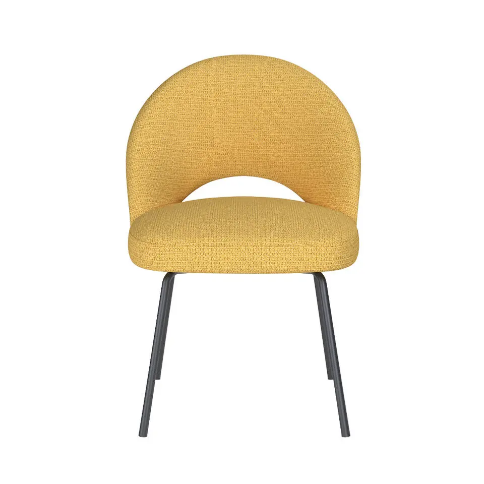 Puur - Misty eetkamerstoel metaal - okergeel