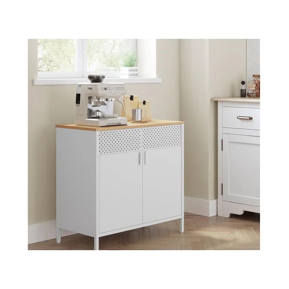 Bobbel Home Metalen Opbergkast Met Deuren En Verstelbare Plank