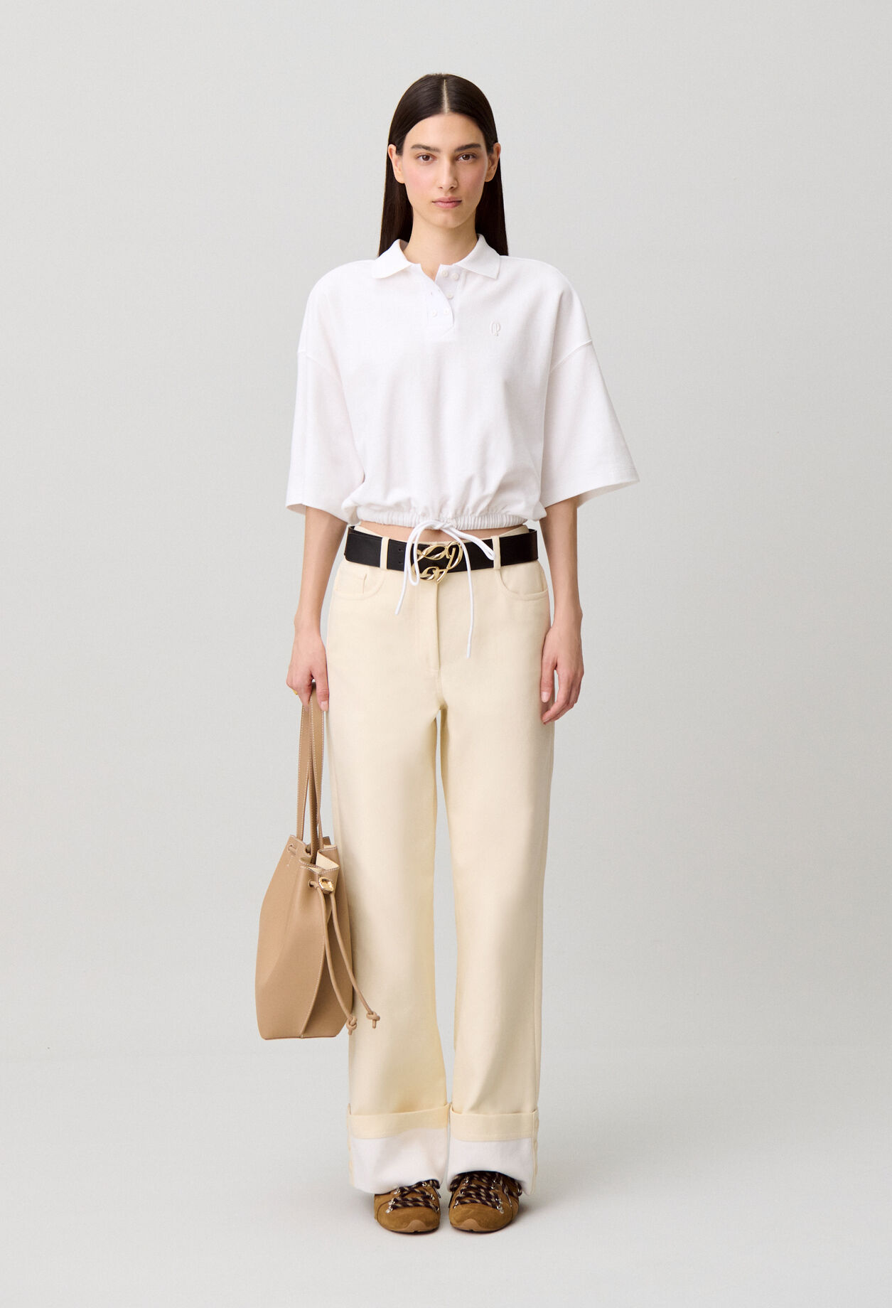Pantalon coton droit élégant