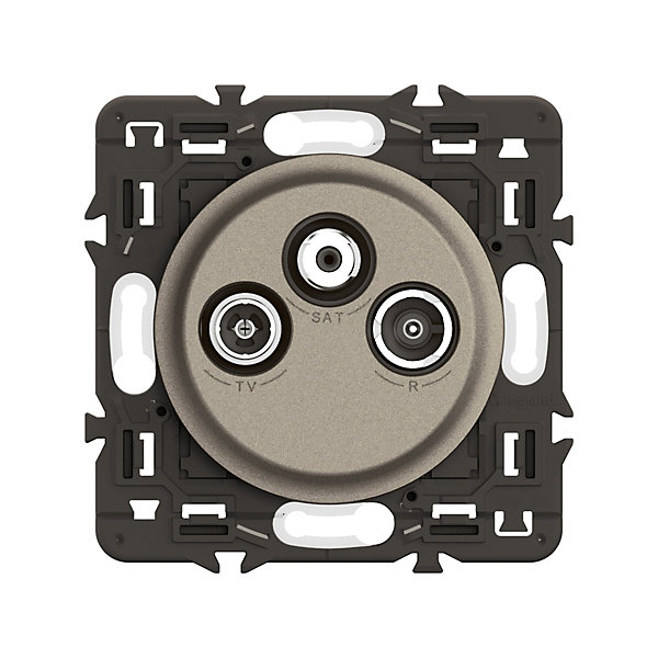 Mécanisme prise tv/rd/sat Legrand Céliane titanium