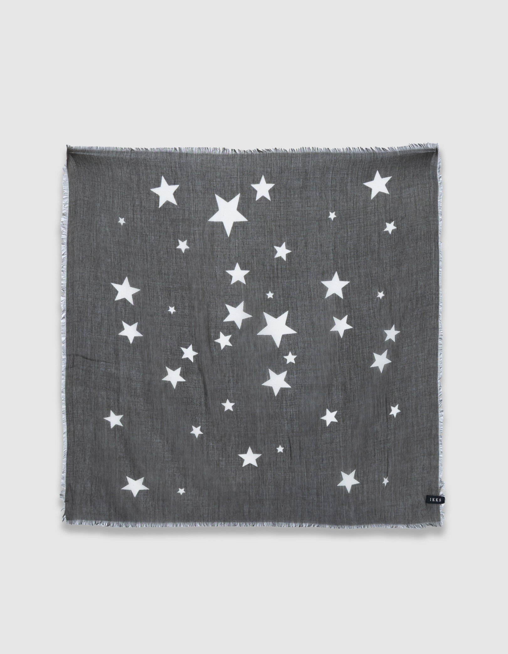 Foulards carrés kaki étoiles et marron Bandana Femme