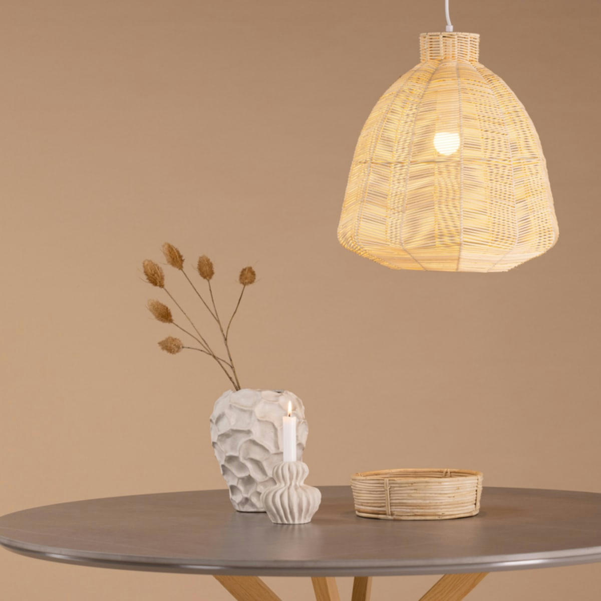 MAXIMA - Suspension tendance en rotin 40cm