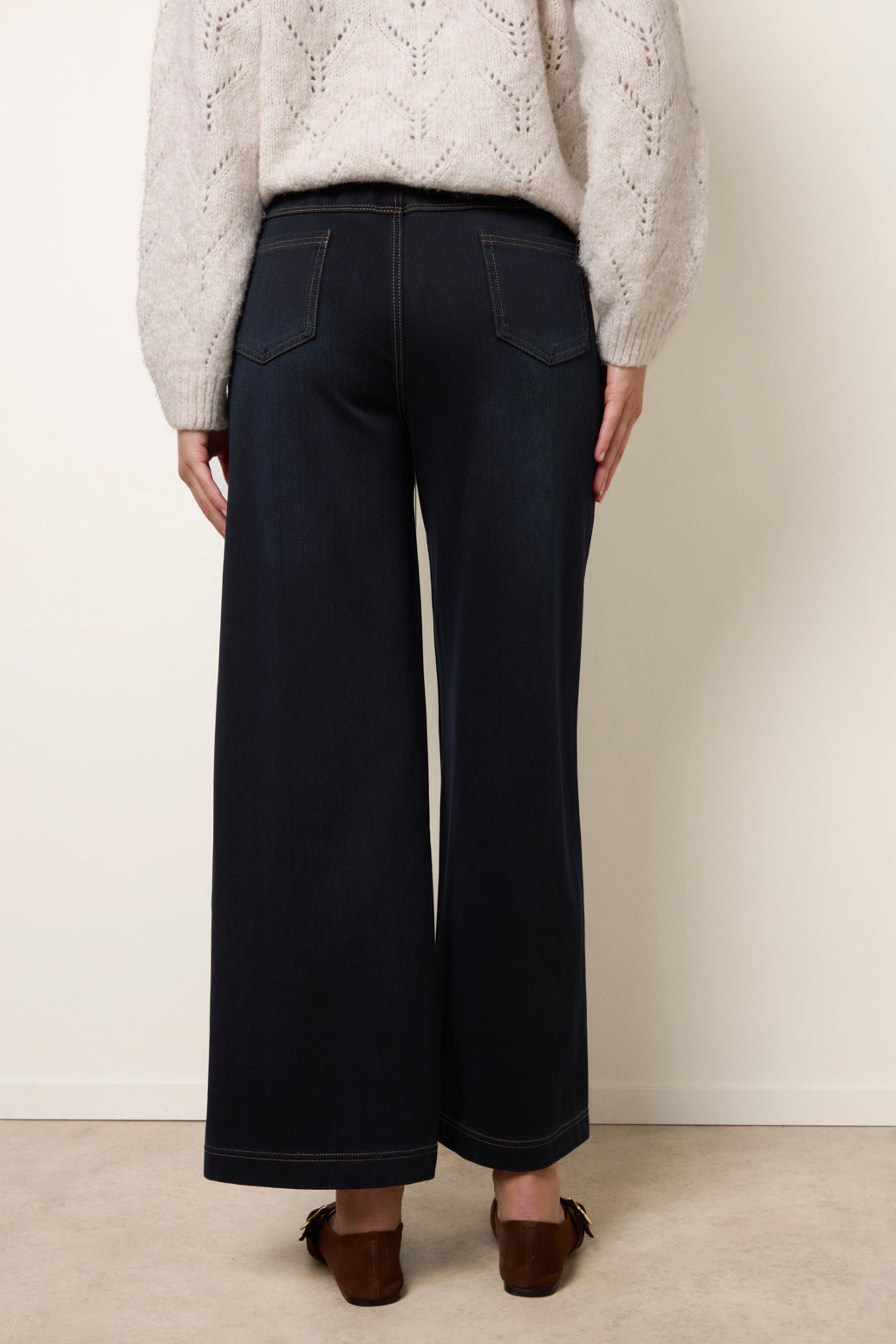 Blue Vanilla Navy Seam Detail Jeans