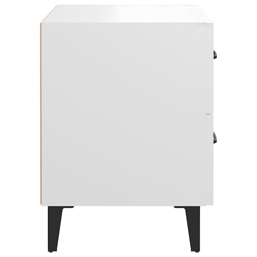 NNEVL Bedside Cabinets 2pcs White 40x35x47.5 cm