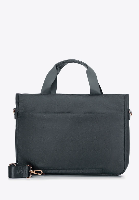 Torba na laptopa 14'' biznesowa z pikowaniem szara