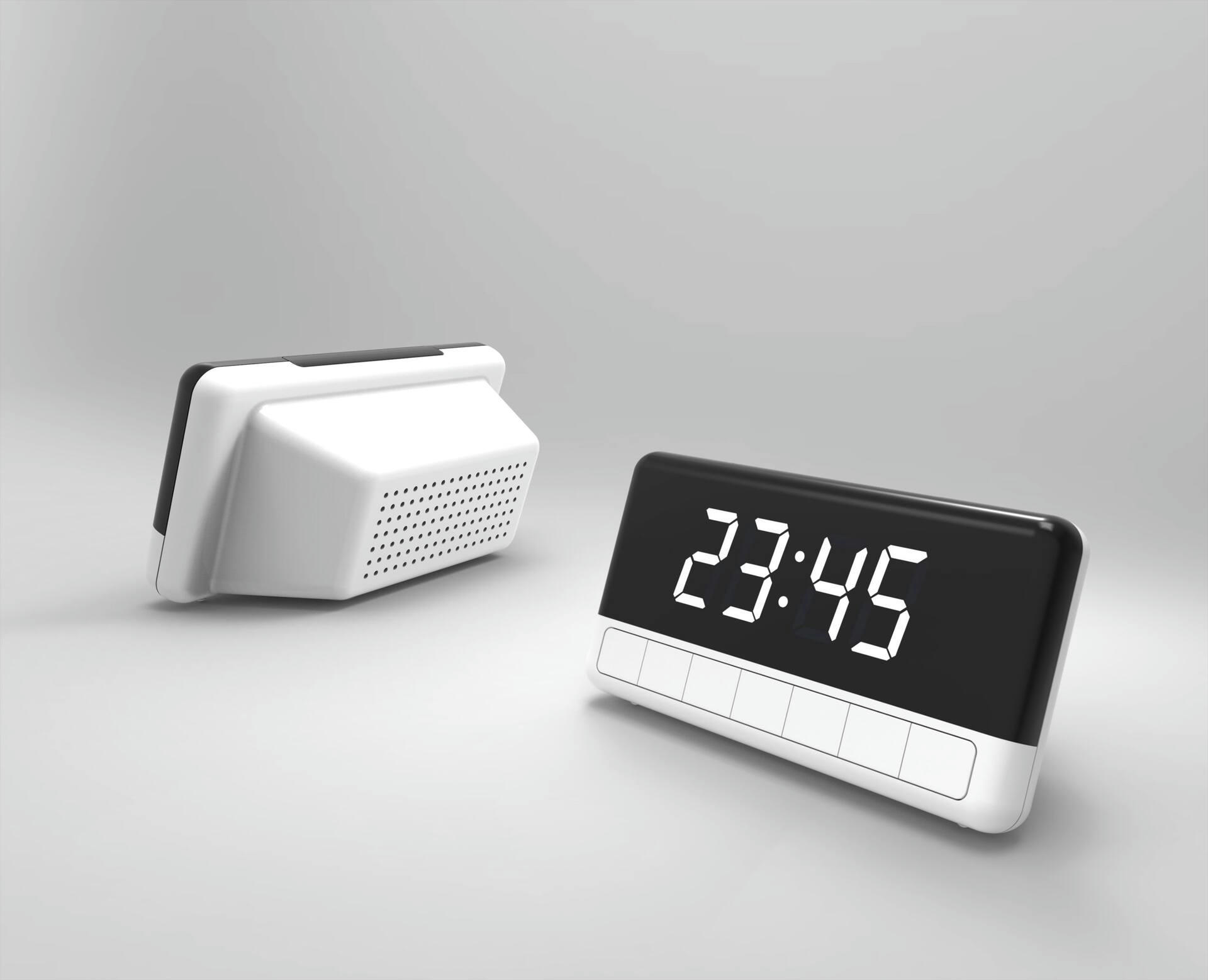 Sky Time Dual Alarm LED Digital AM/FM Clock Radio, 1.2-in