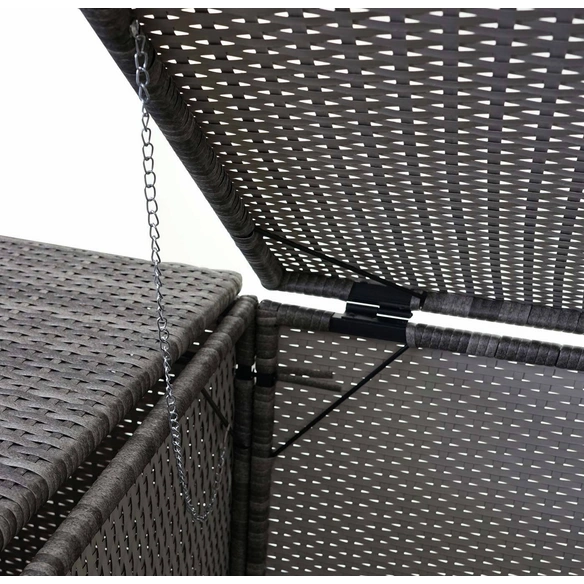 Mülltonnenverkleidung »MVG-E35«, BxHxT: 130 x 176 x 131 cm, Poly-Rattan, 2 x 120 L