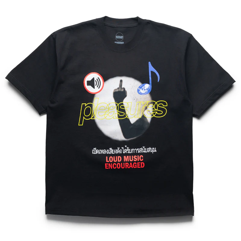 Pleasures Loud Music Tee - Black