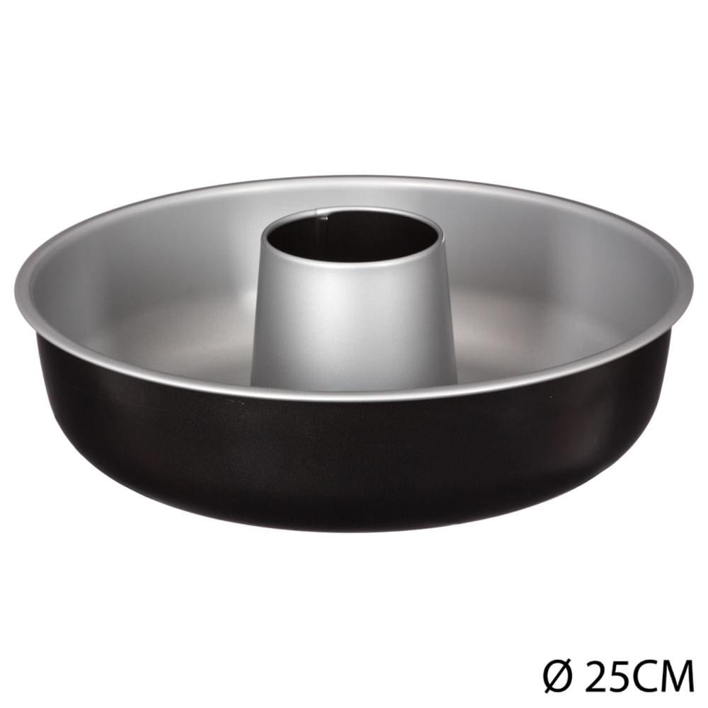 Forma savarin desmontável preta 25,4cm