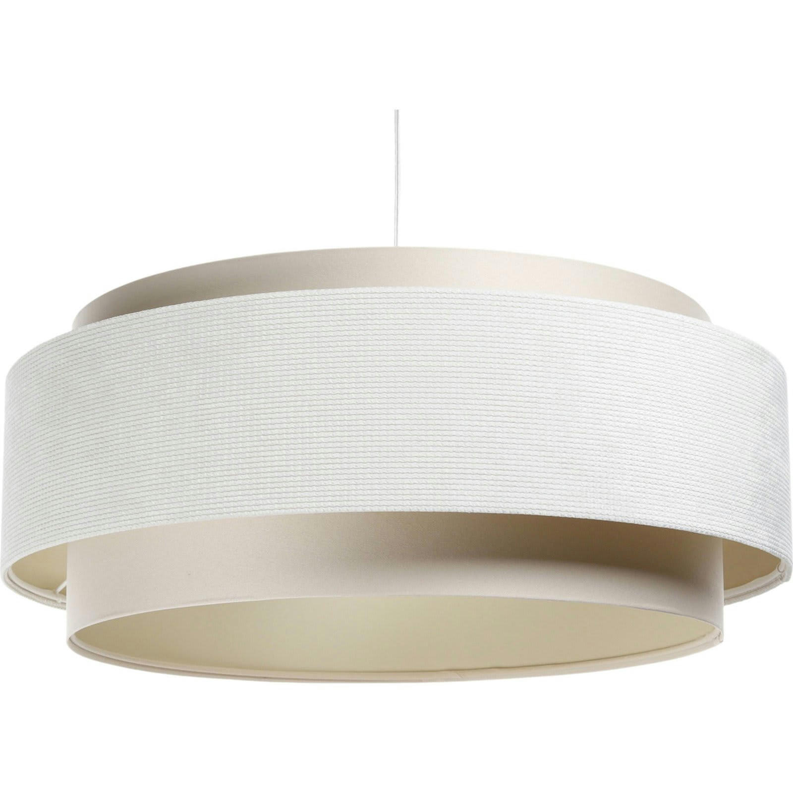 DOBLO - Suspension Tissu Blanc 60x60x25 cm