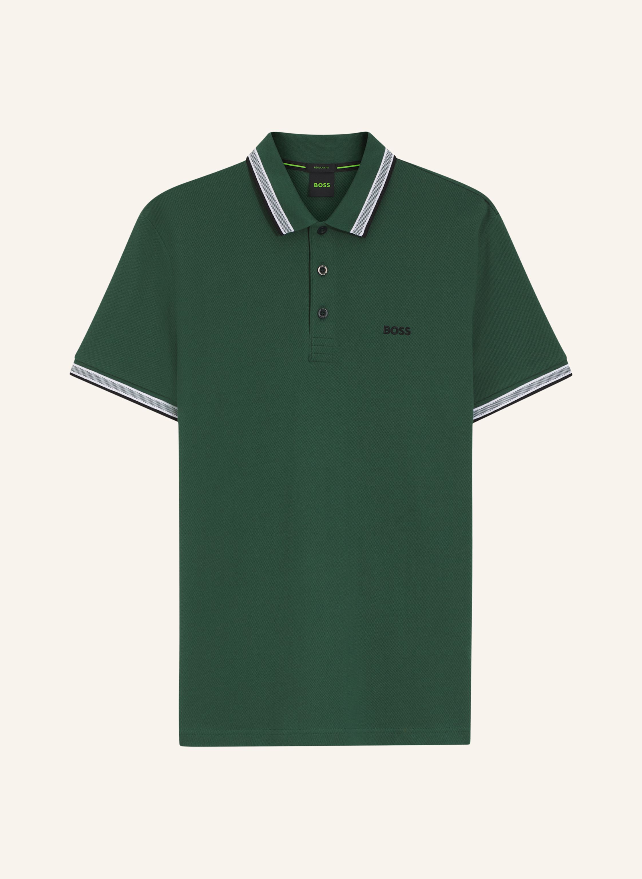 BOSS Piqué-Poloshirt PADDY CURVED Regular Fit