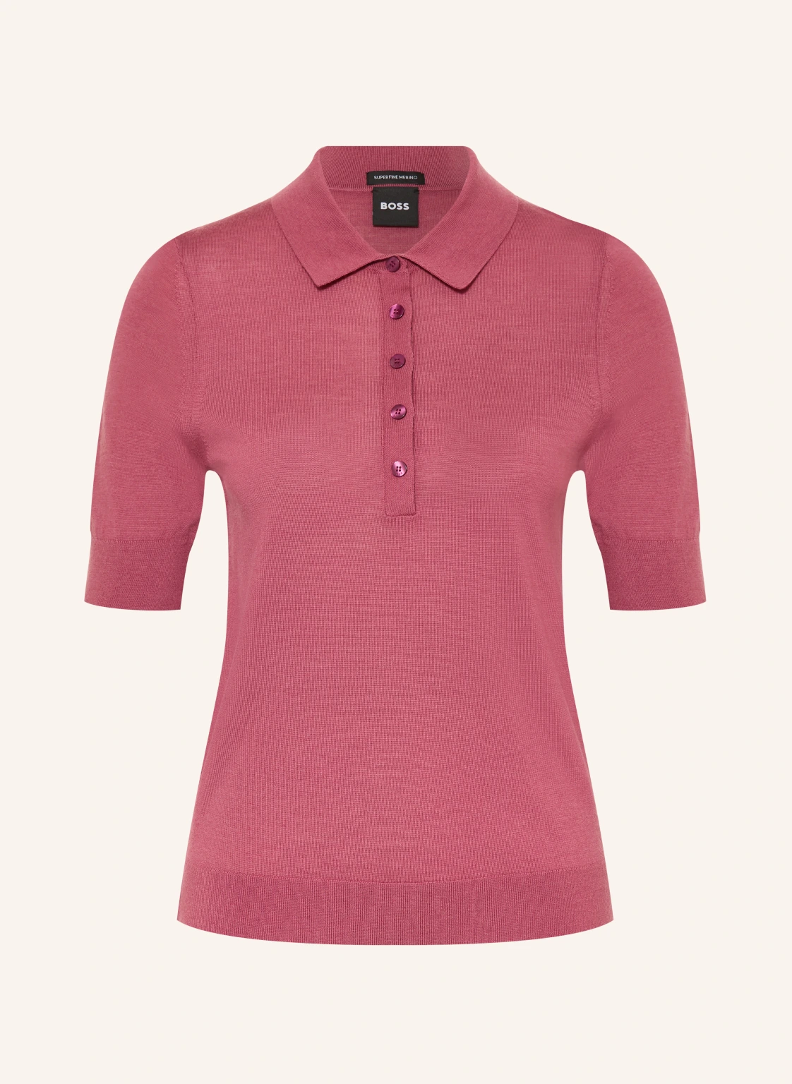 BOSS Poloshirt FIDENKA aus Merinowolle