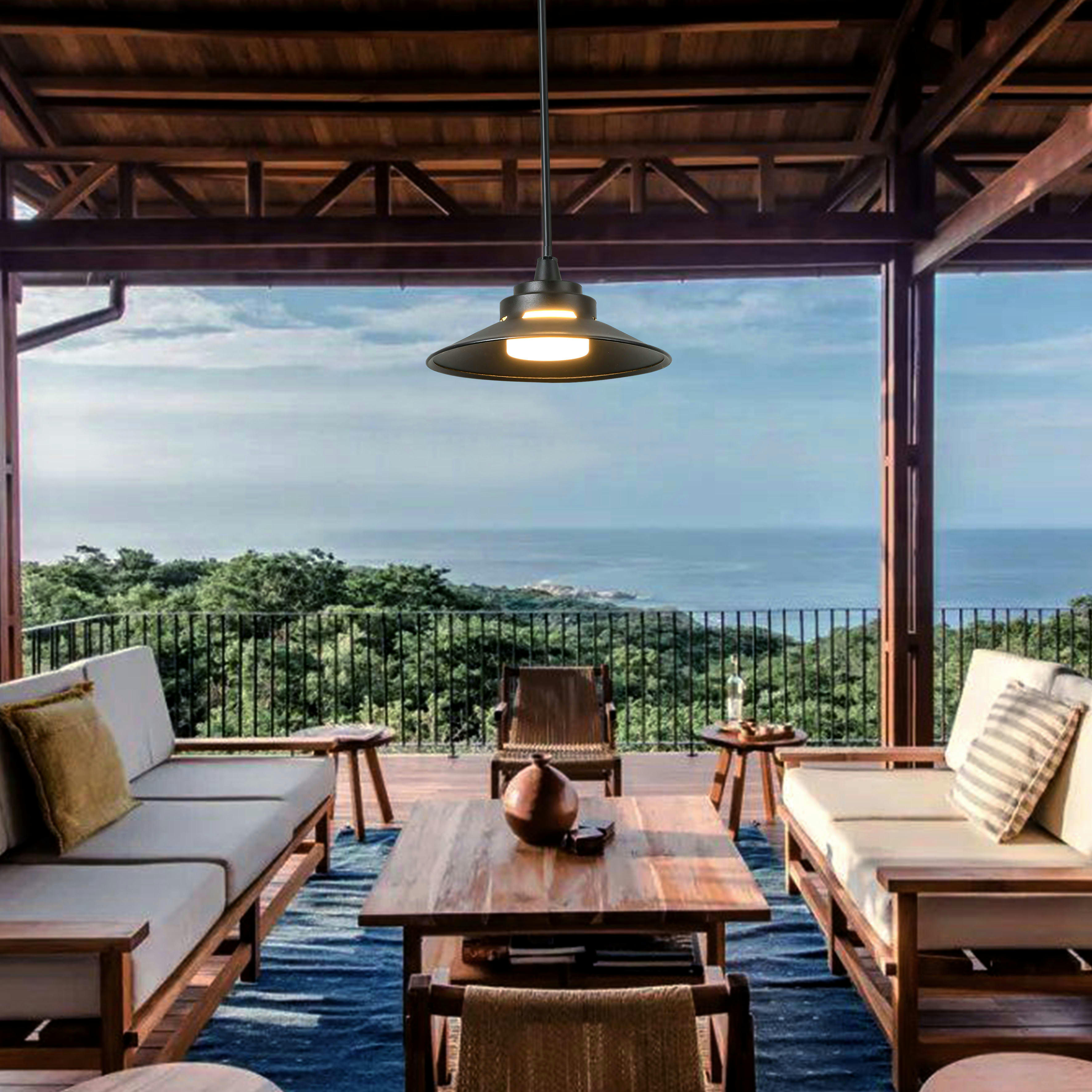 VICTORIAN - Suspension extérieur en aluminium noir