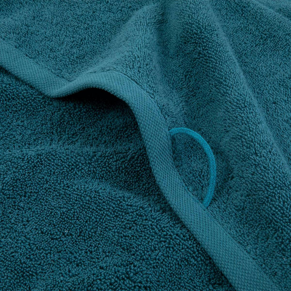 MA DOUCE - Serviette de bain en  coton bleu 70 x 140 cm