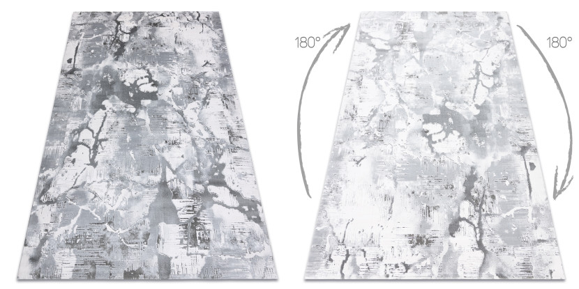 Dywan AKRYL VALS 0A046A C53 78 jasny szary / ciemny szary 240x340 cm