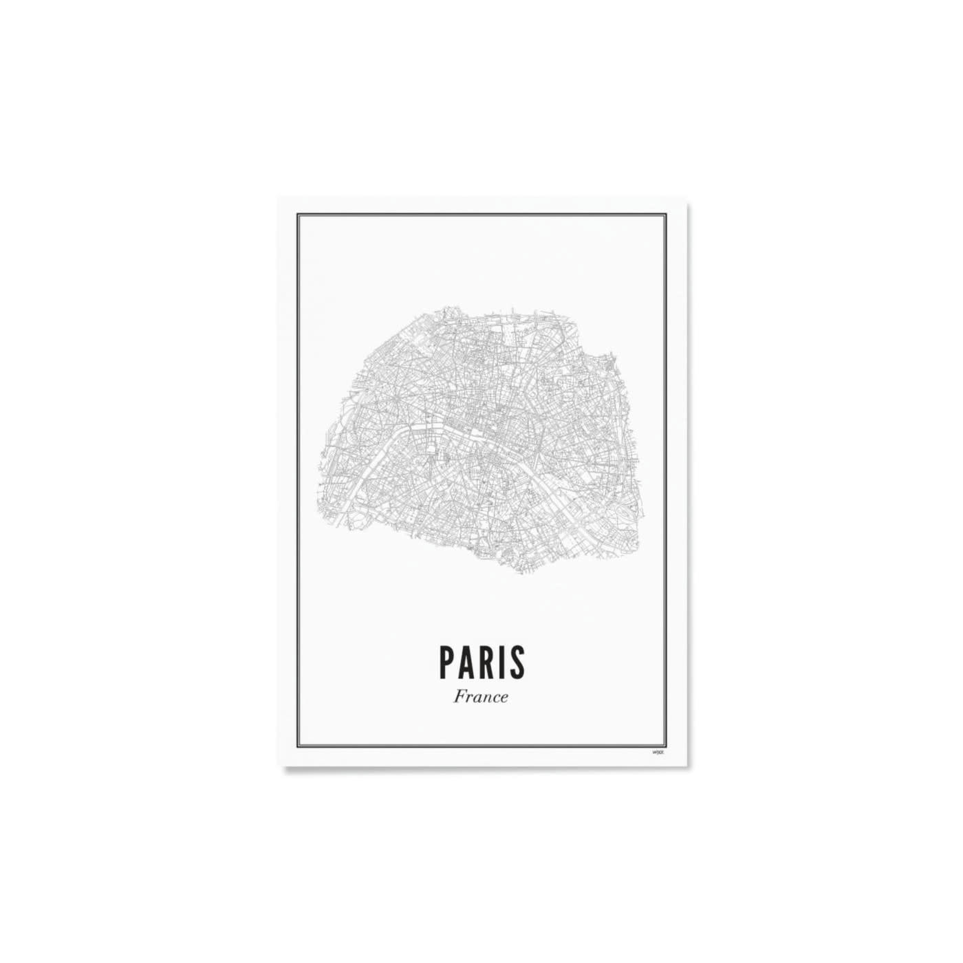 - Affiche ville Paris 29x42cm