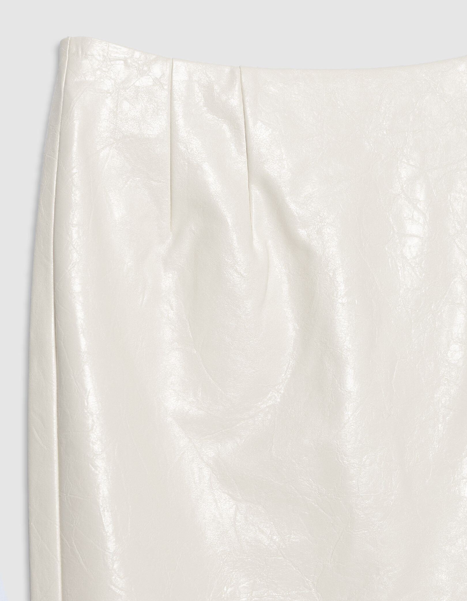 Jupe crayon longue blanche esprit rock Femme