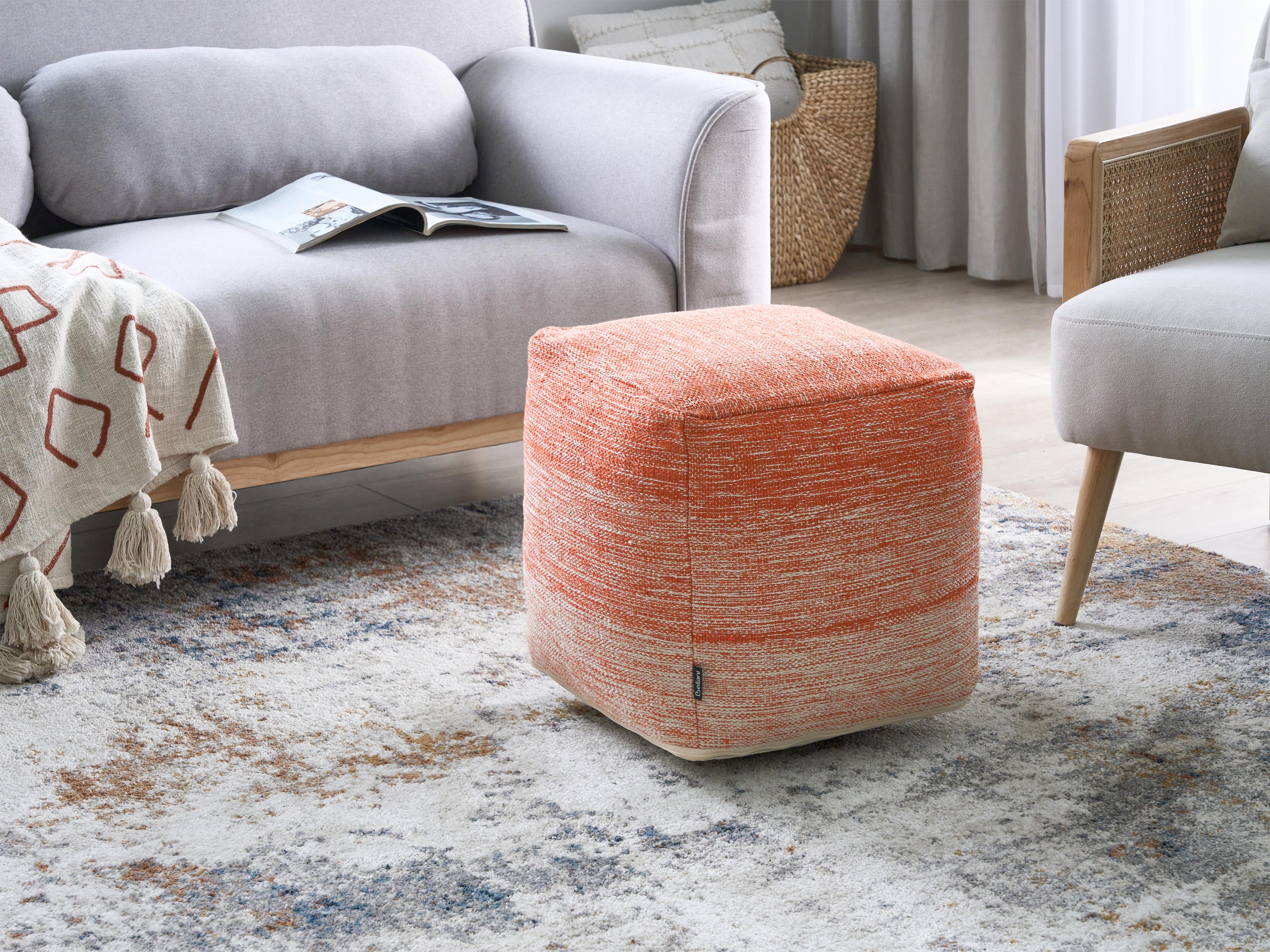 Pouffe HIRRI Cotton Orange