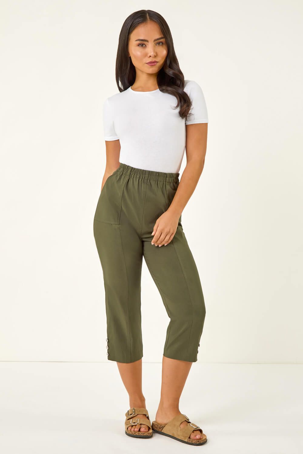 Roman Petite Bengaline Cropped Trouser