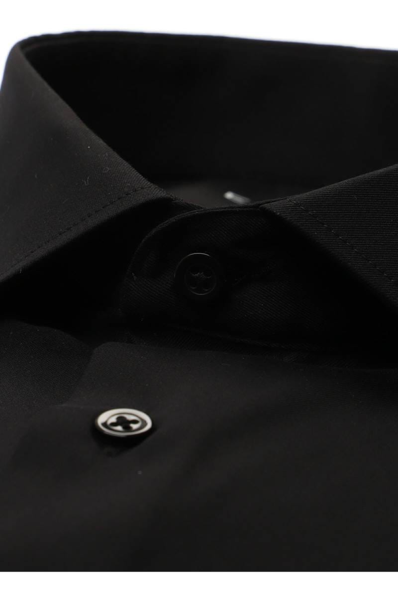 ETERNA Performance Slim Fit Tencel Hemd schwarz, Einfarbig