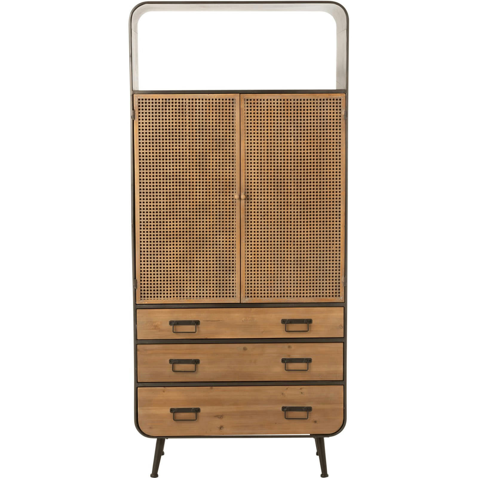 - Armoire Métal Bois clair
