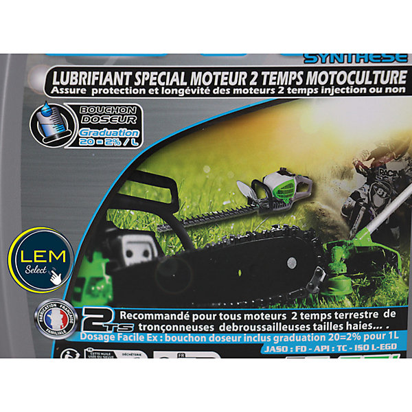 Minerva Huile moteur 2 temps Motoculture 2TS SYNTHESE (2L)
