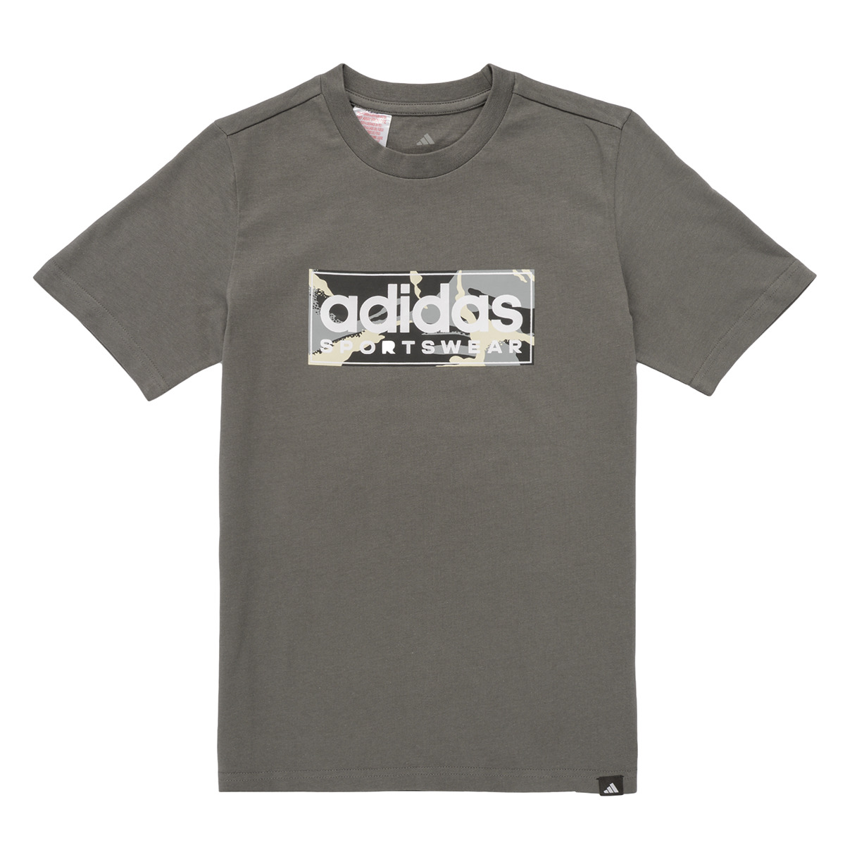 adidas - Camo Linear Graphic T-Shirt Kids - Grey