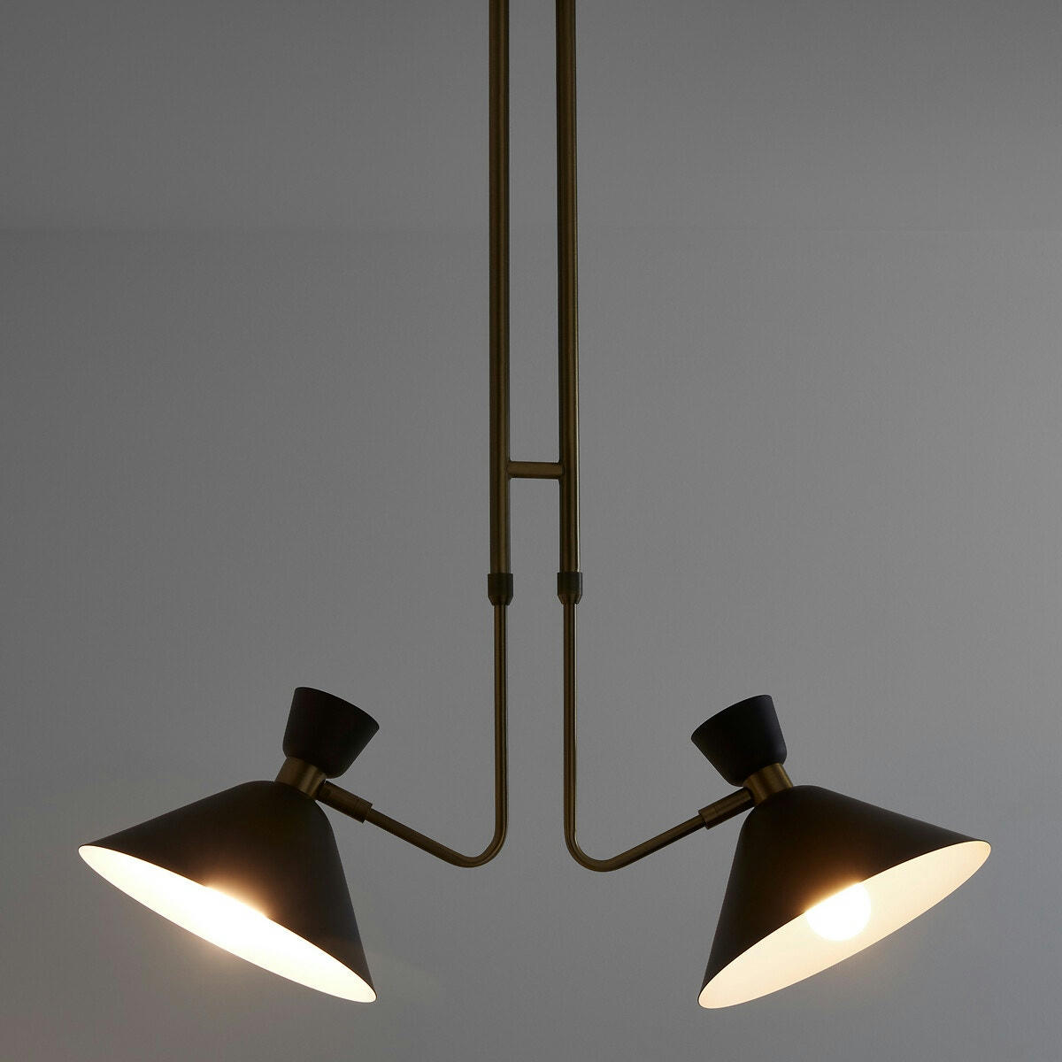 Suspension double, laiton vieilli Zoticus