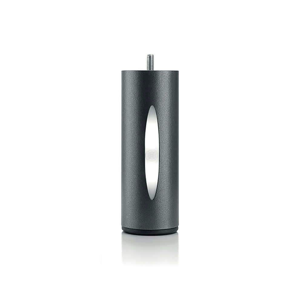 ACCESSOIRES - Pied de lit cylindrique lumineux Noir Hauteur 16 (vendu à l'unité)