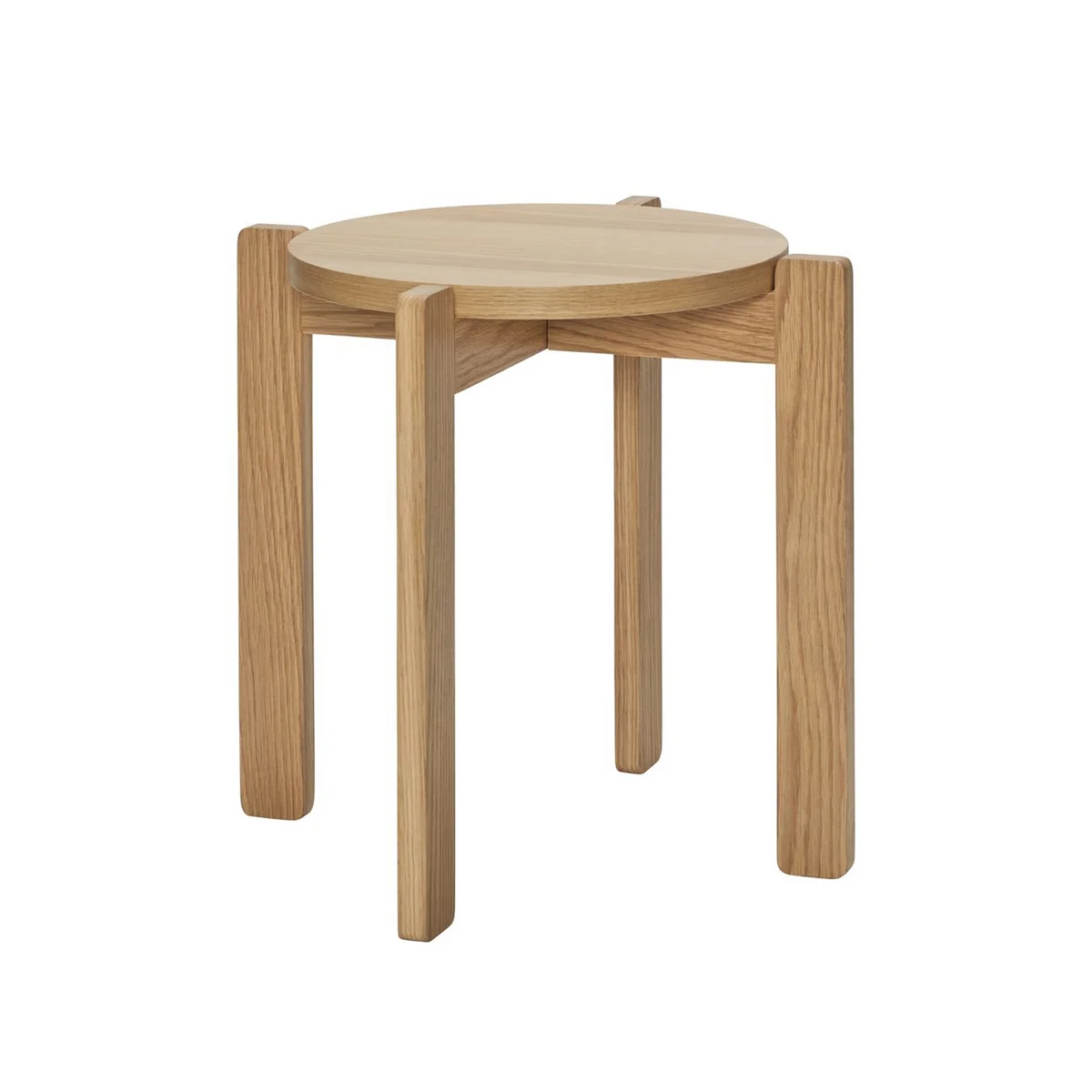 Hübsch Interior - Always Hocker, H 42 cm, Eiche