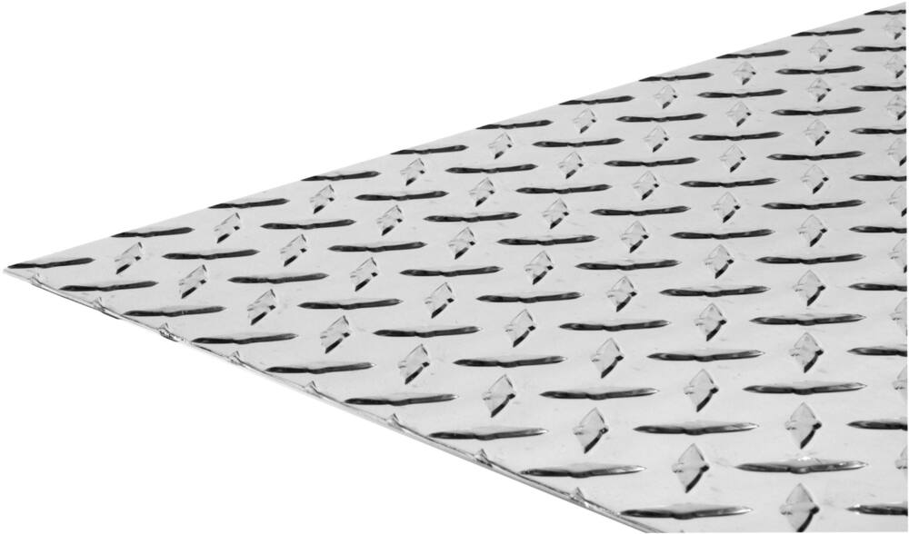 Steelworks Solid Bright Aluminum Diamond Tread Plate, Assorted Sizes