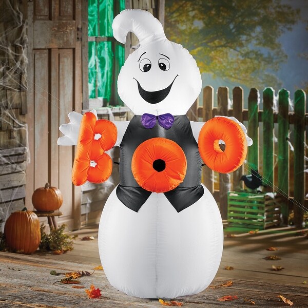 4-Ft Friendly Boo Ghost Inflatable Lawn Ornament - 10.250 x 8.350 x 4.000