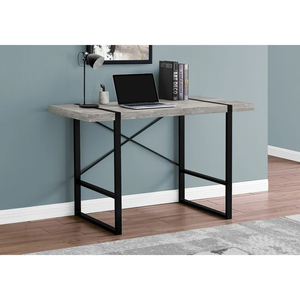 Computer Desk, Home Office, Laptop, 48 Long, Work, Metal, Laminate, Contemporary, Modern