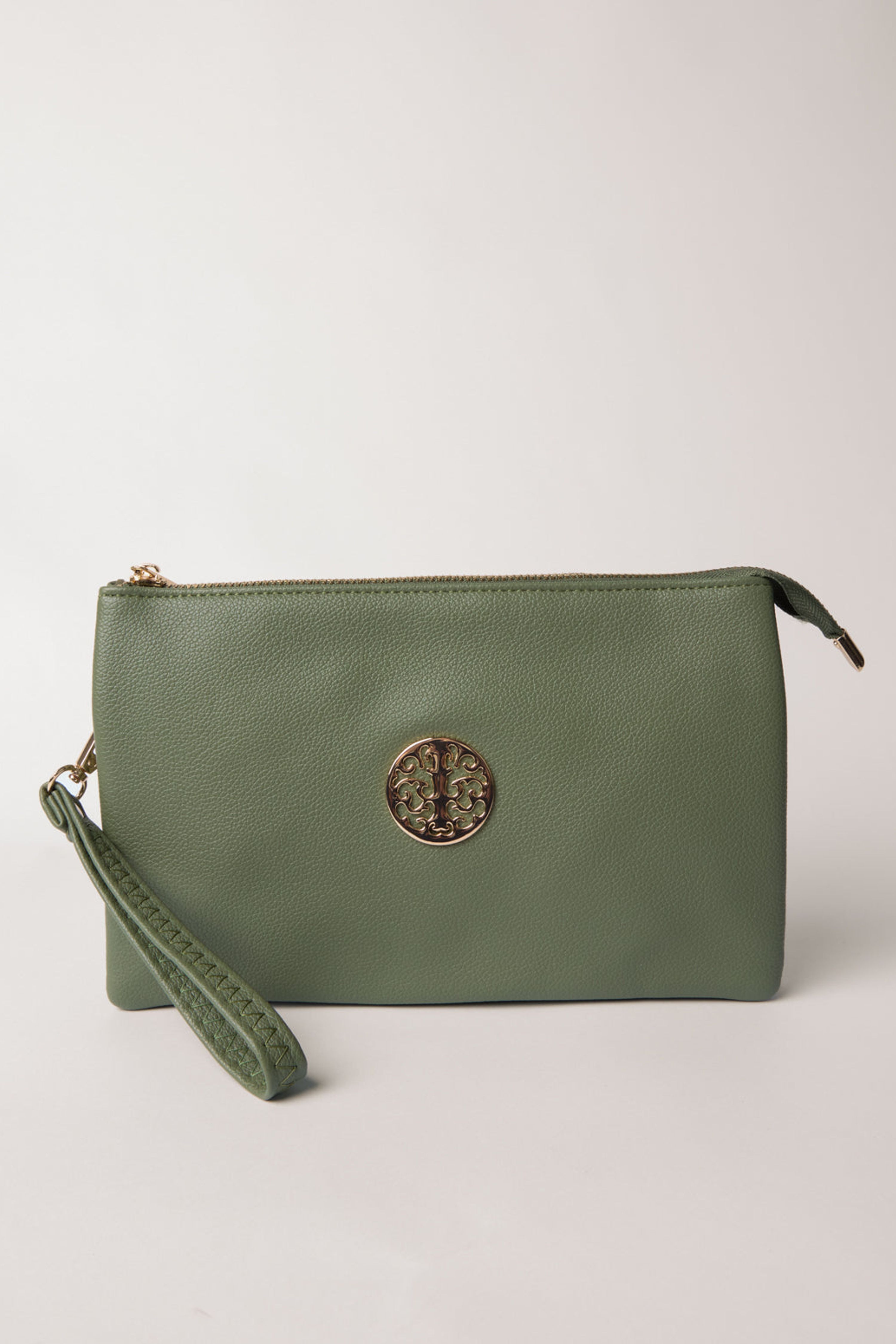 Blue Vanilla Clutch With Detachable Strap