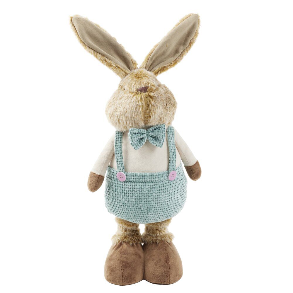 Décoration à poser lapin rétactable jambes extensibles H75cm (2 modèles)