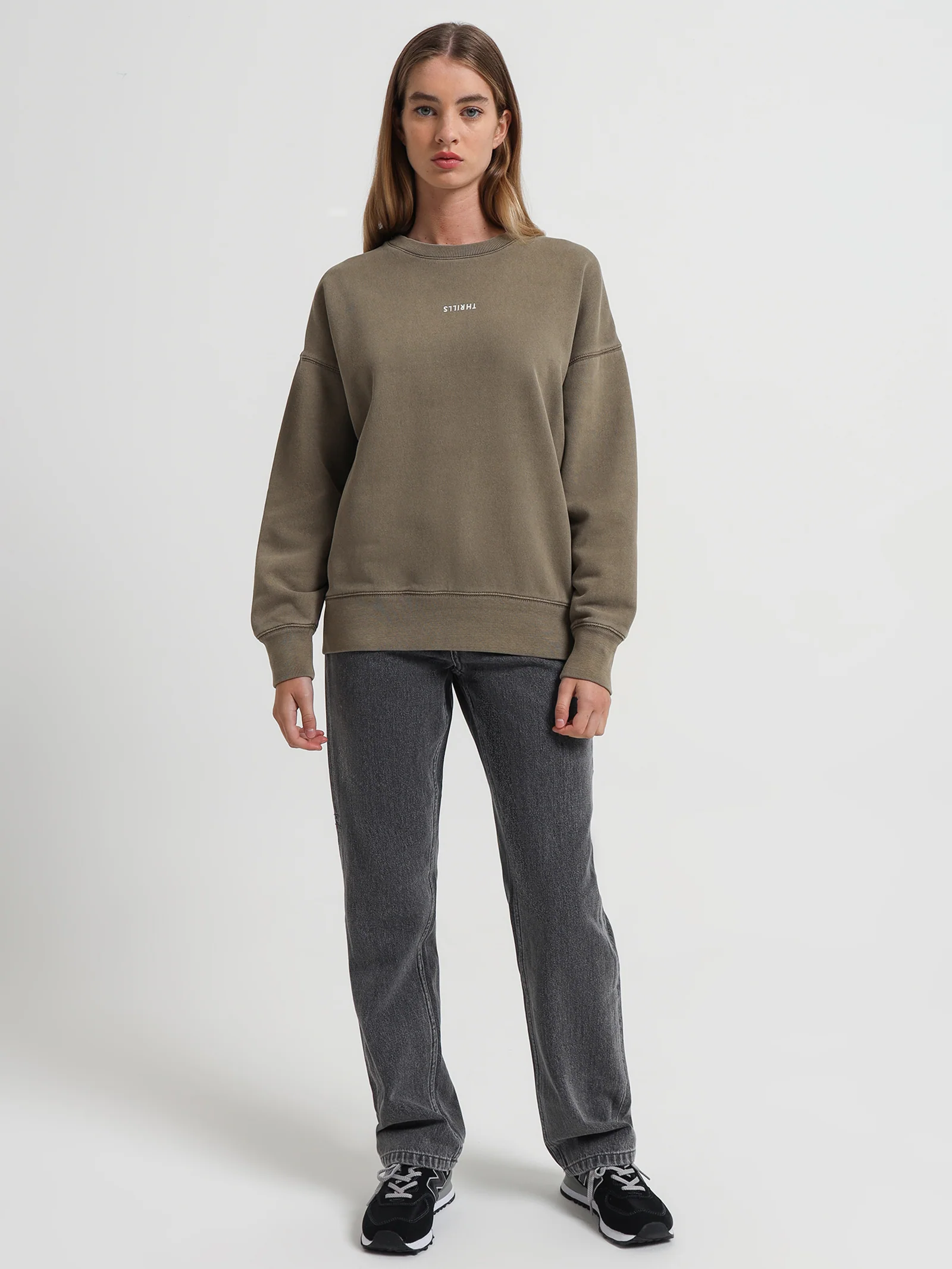 Minimal Thrills Slouch Crew Sweater