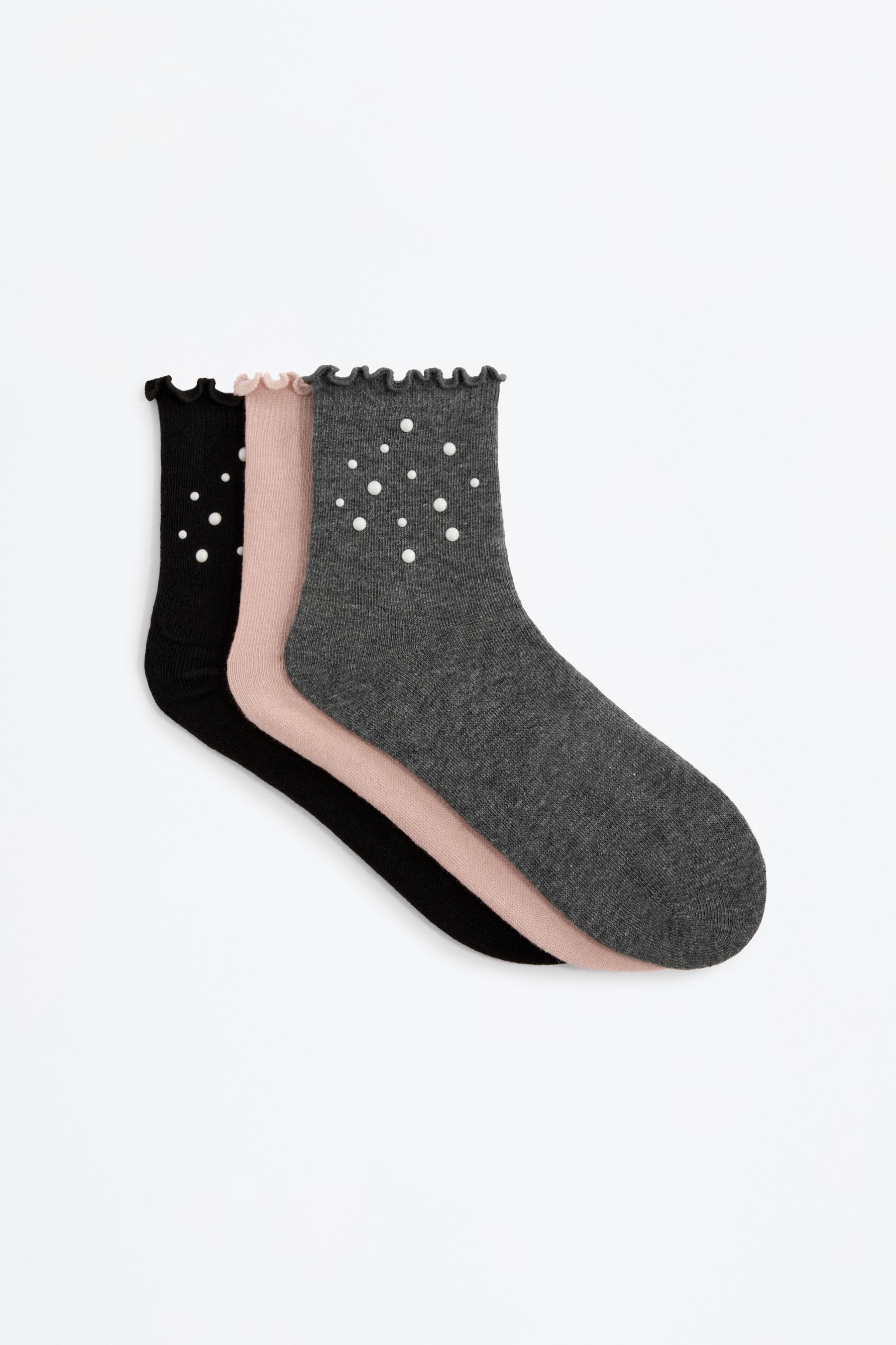 Calcetines cortos apliques (Pack 3)