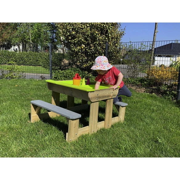 Picknicktisch, BxHxT: 100 x 53 x 80 cm, natur