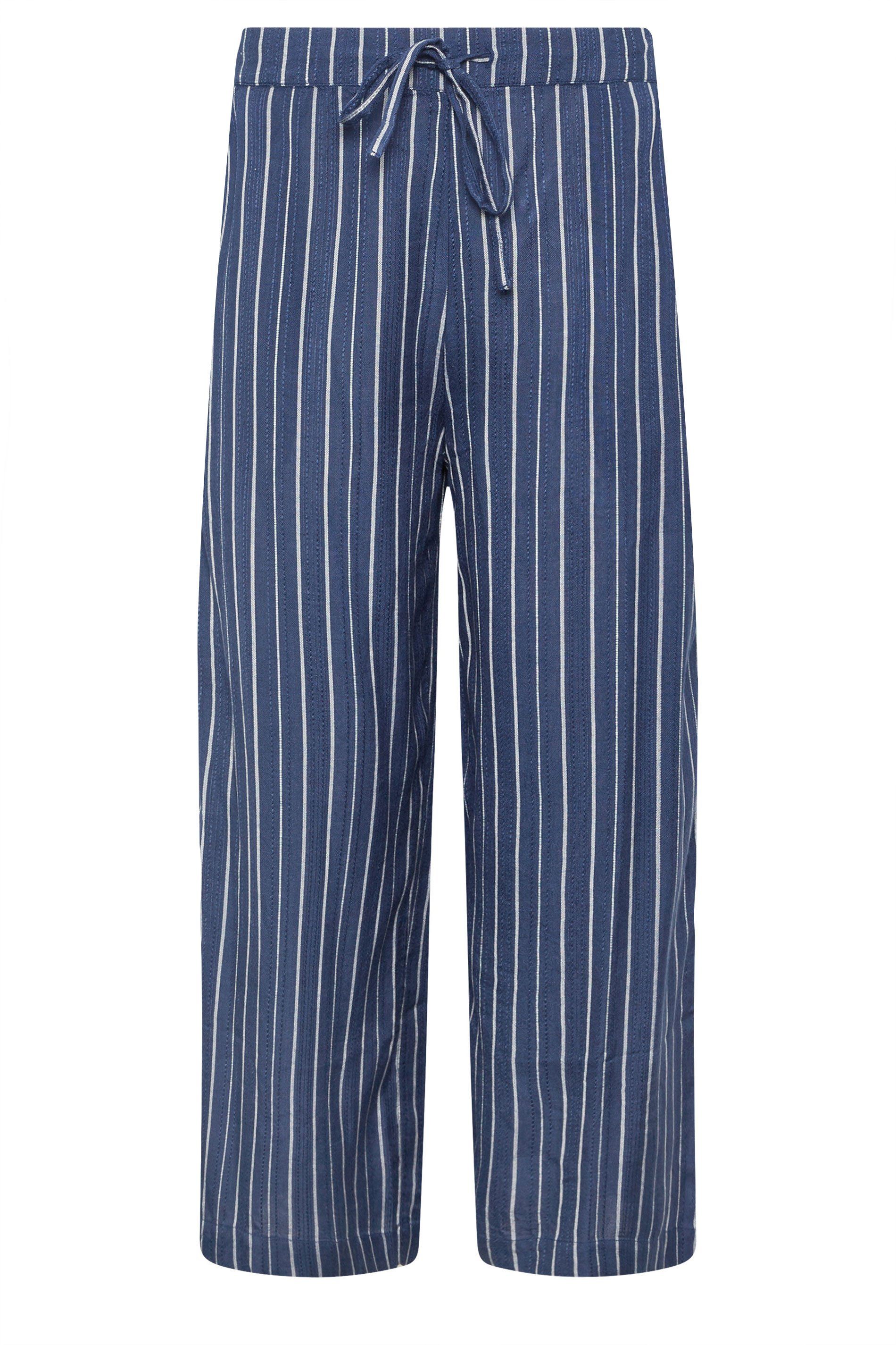 M&Co Stripe Wide Leg Culottes