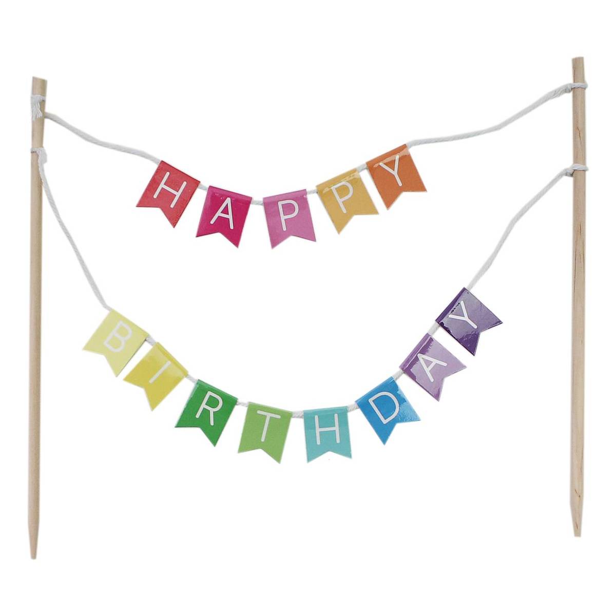 Happy Birthday Rainbow Cake Bunting