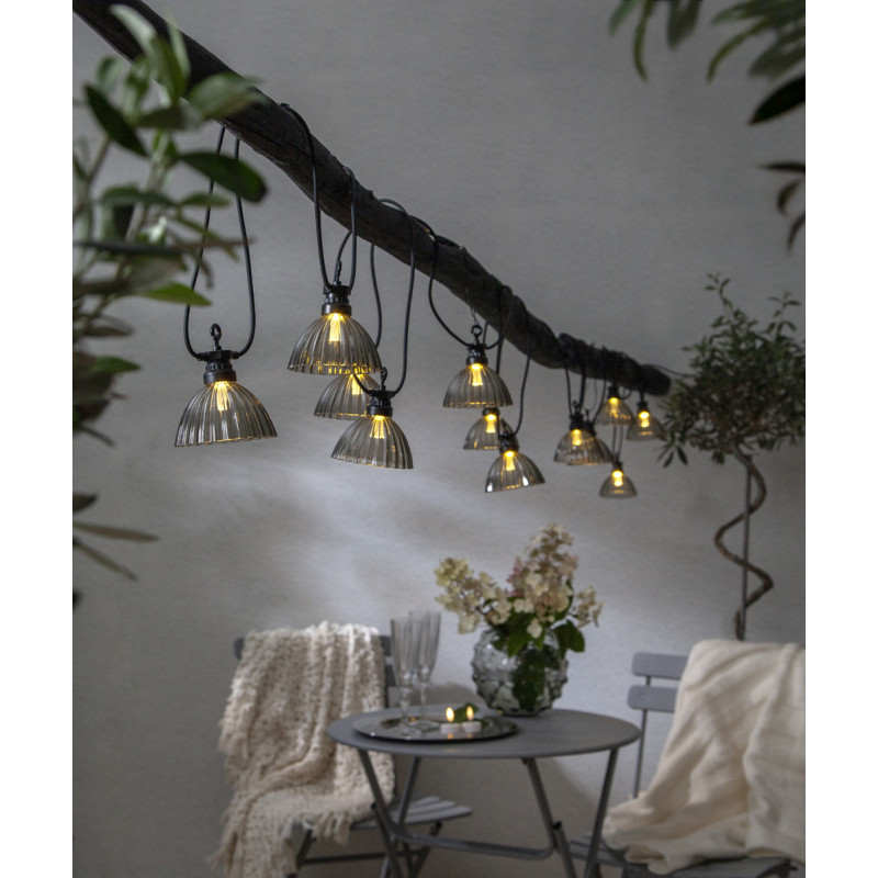 Guirlande lumineuse LED Cubone grise 4,95 m 12 x 0,066 W EGLO