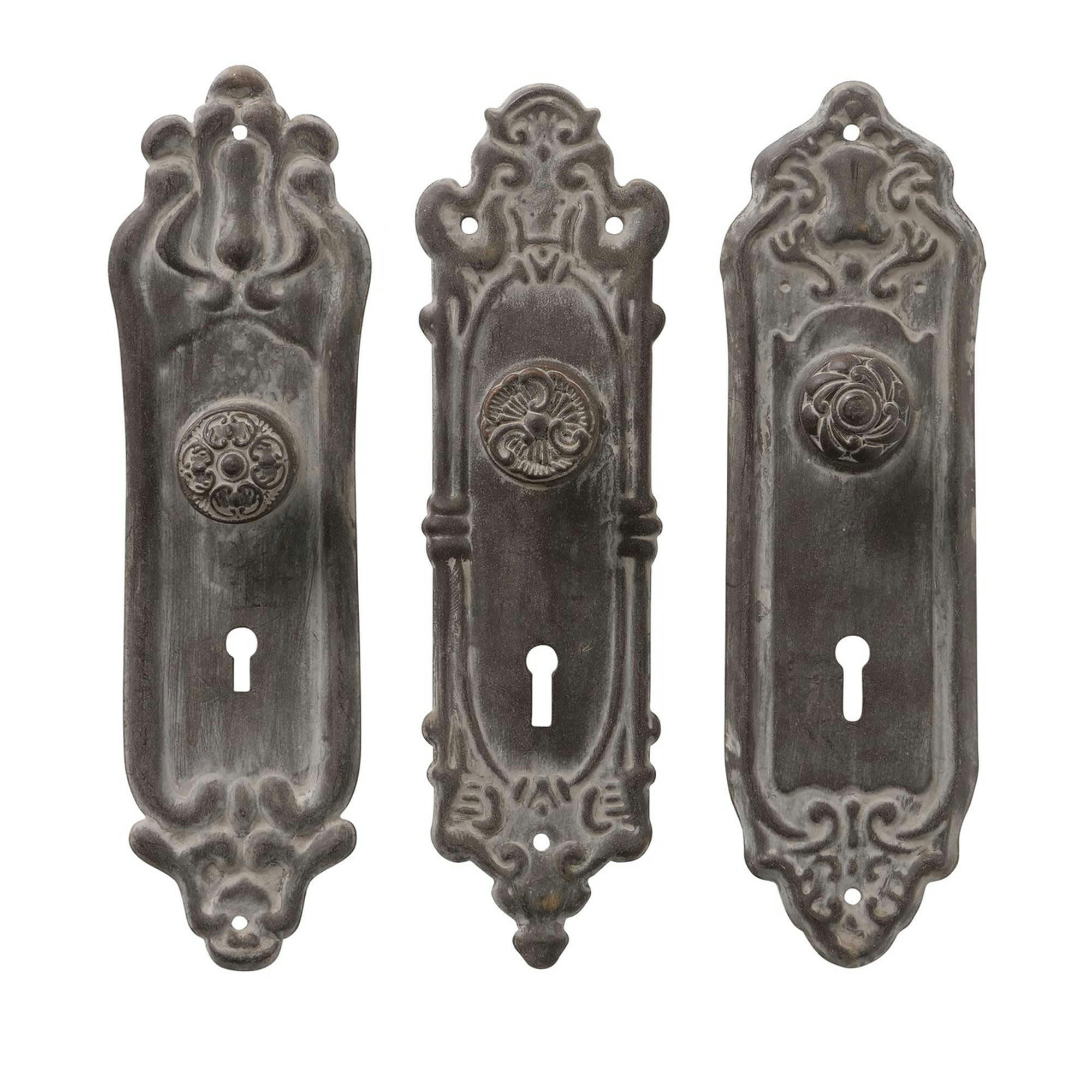 - Set de 3 patère en métal H21cm