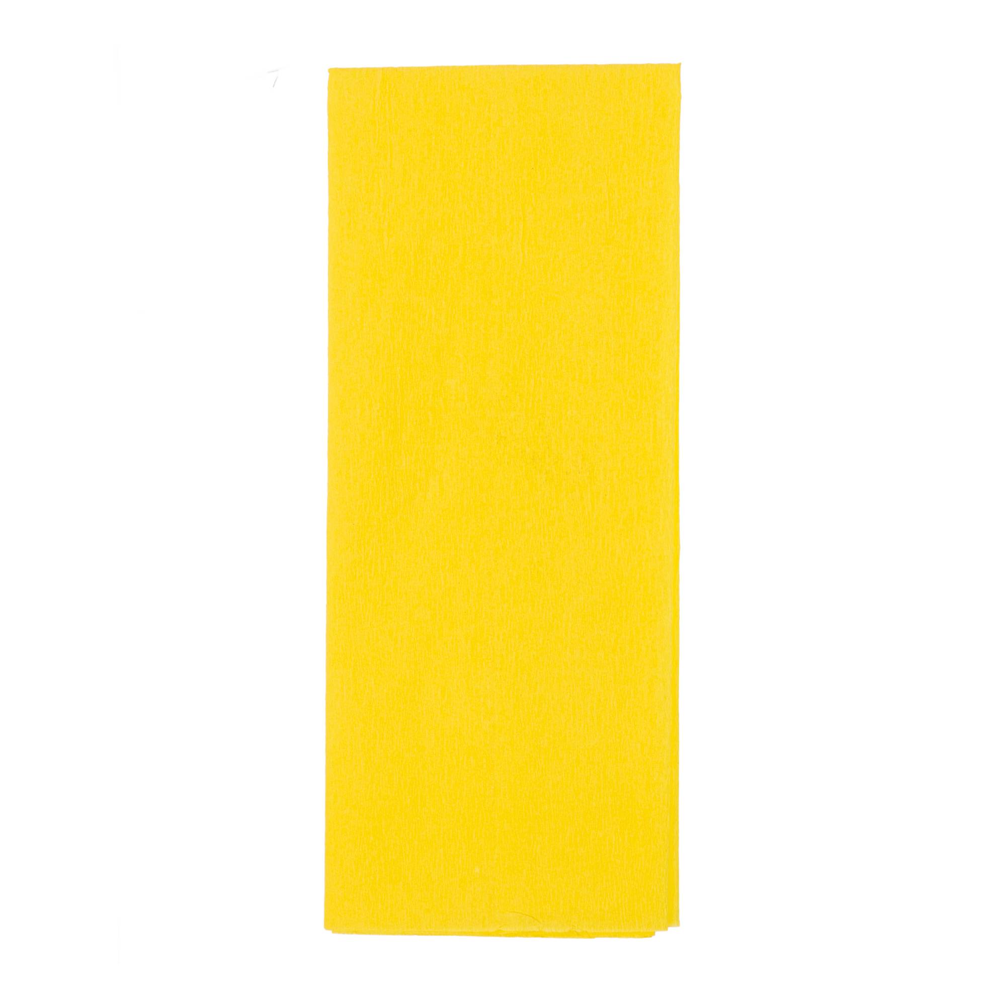 Yellow Crepe Paper 100cm x 50cm