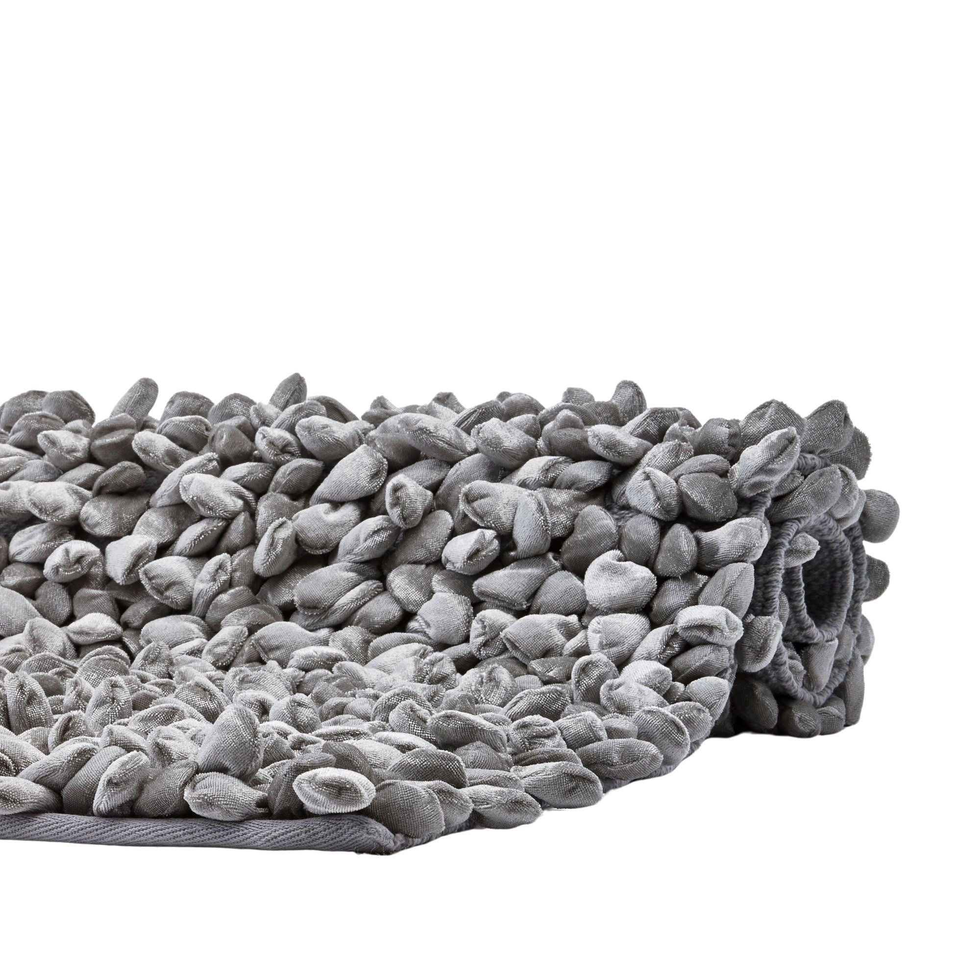 Rocca Badmat Silver Grey   60 x 60 cm   Grijs   Katoen   Polyester