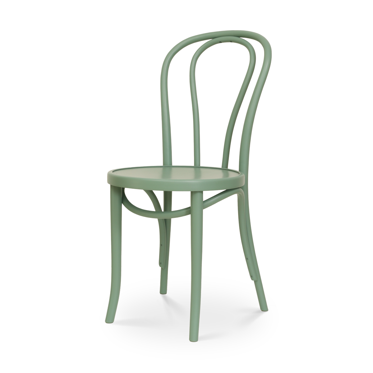 Fameg Vienna Thonet No.18 Houten Bistrostoel Lichtgroen