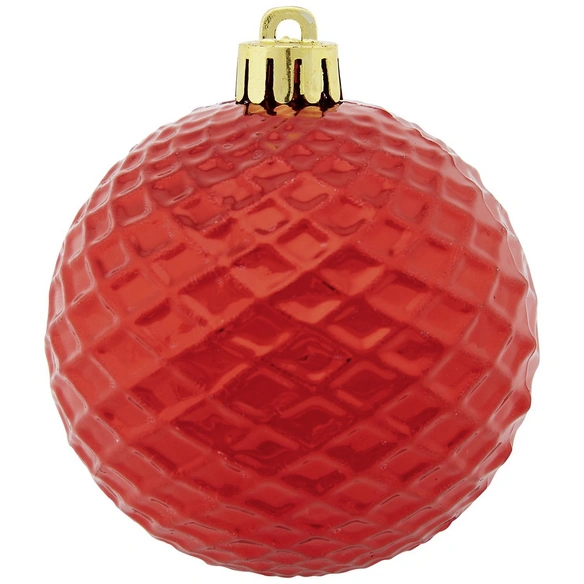 Weihnachtskugel, Ø: 7 cm, dunkelrot, 25 Stück