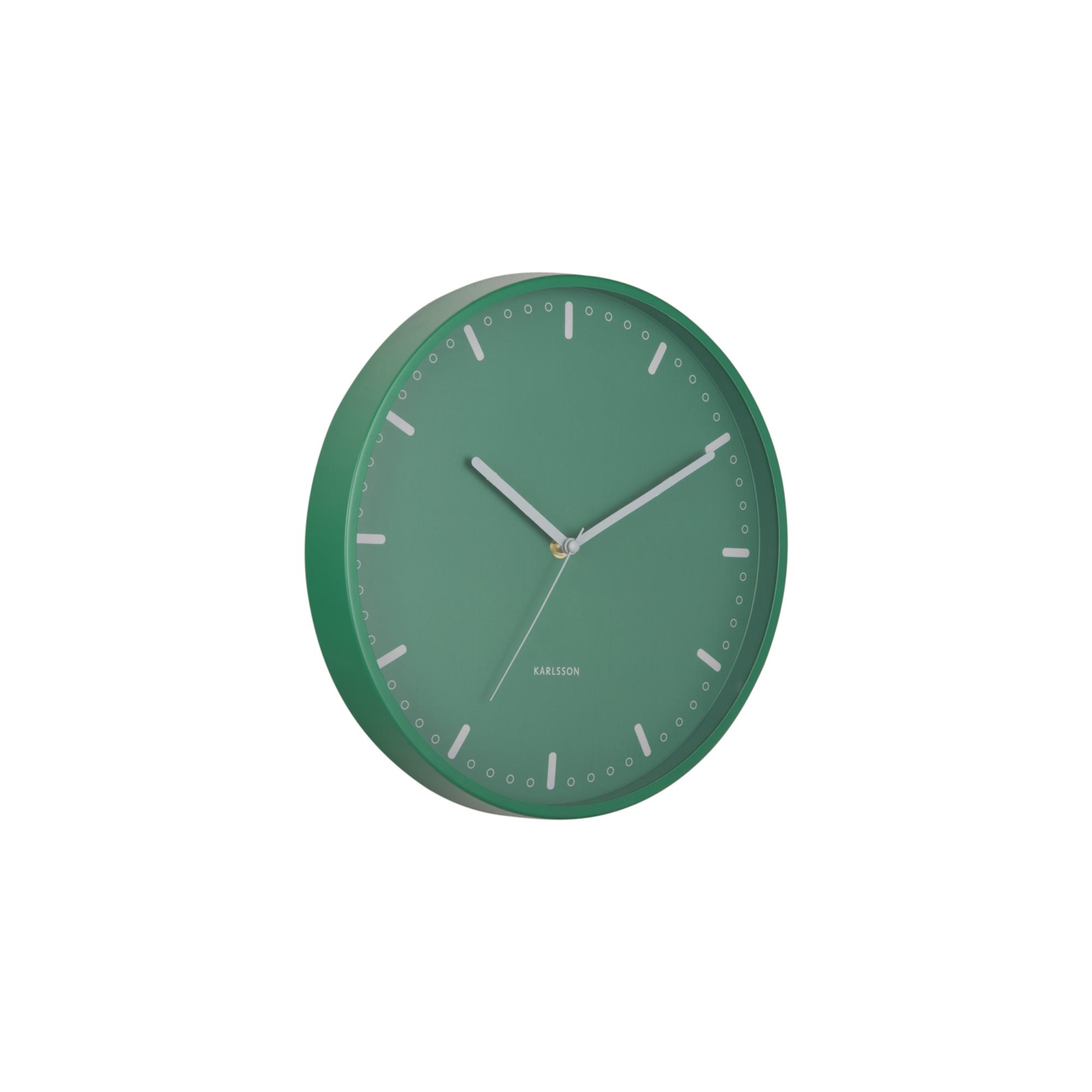 Karlsson wandklok Cool Retro - groen - Ø30cm